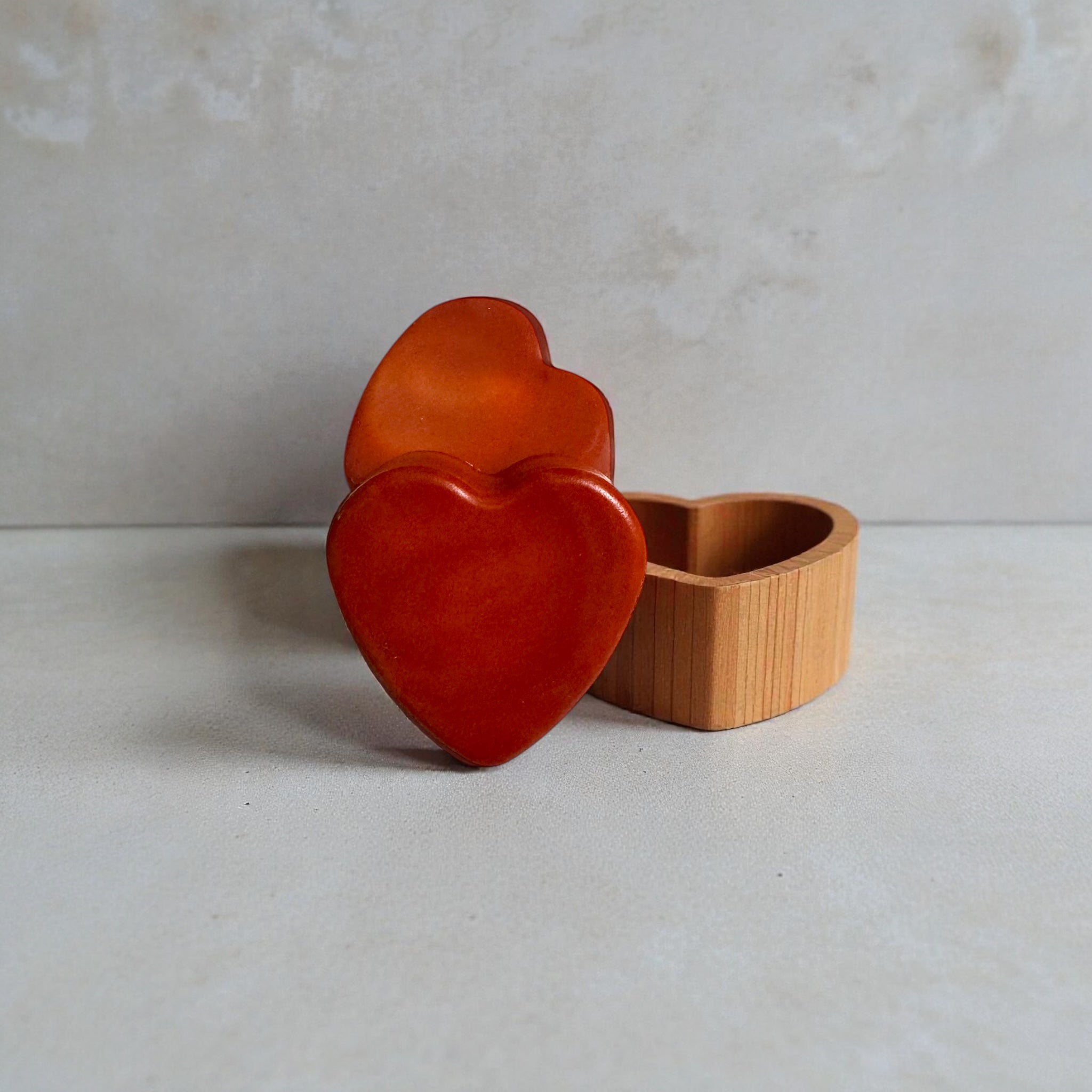 Artisan Heart Soap Raspberry jam