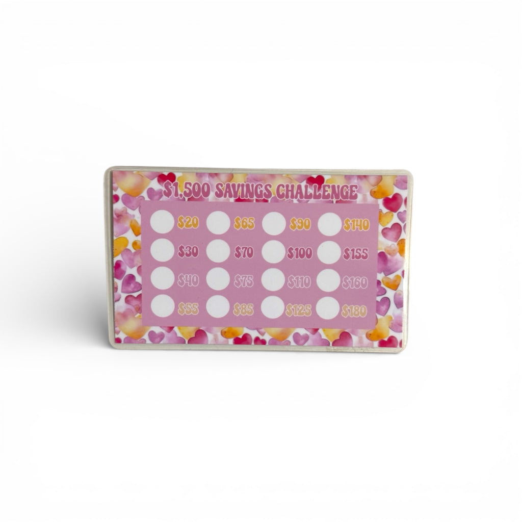$1,500 Pink Savings Challenge Box