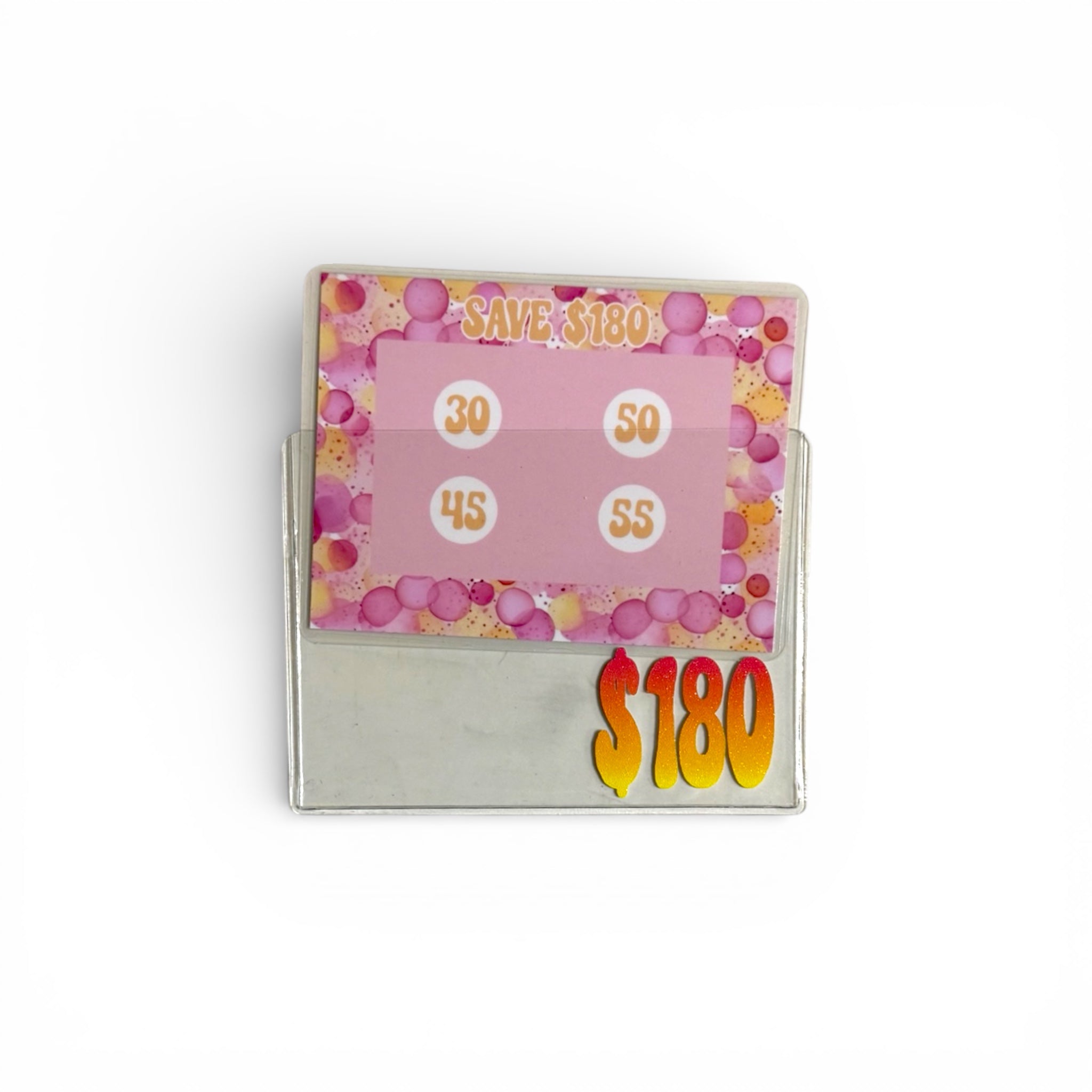 $1,500 Pink Savings Challenge Box