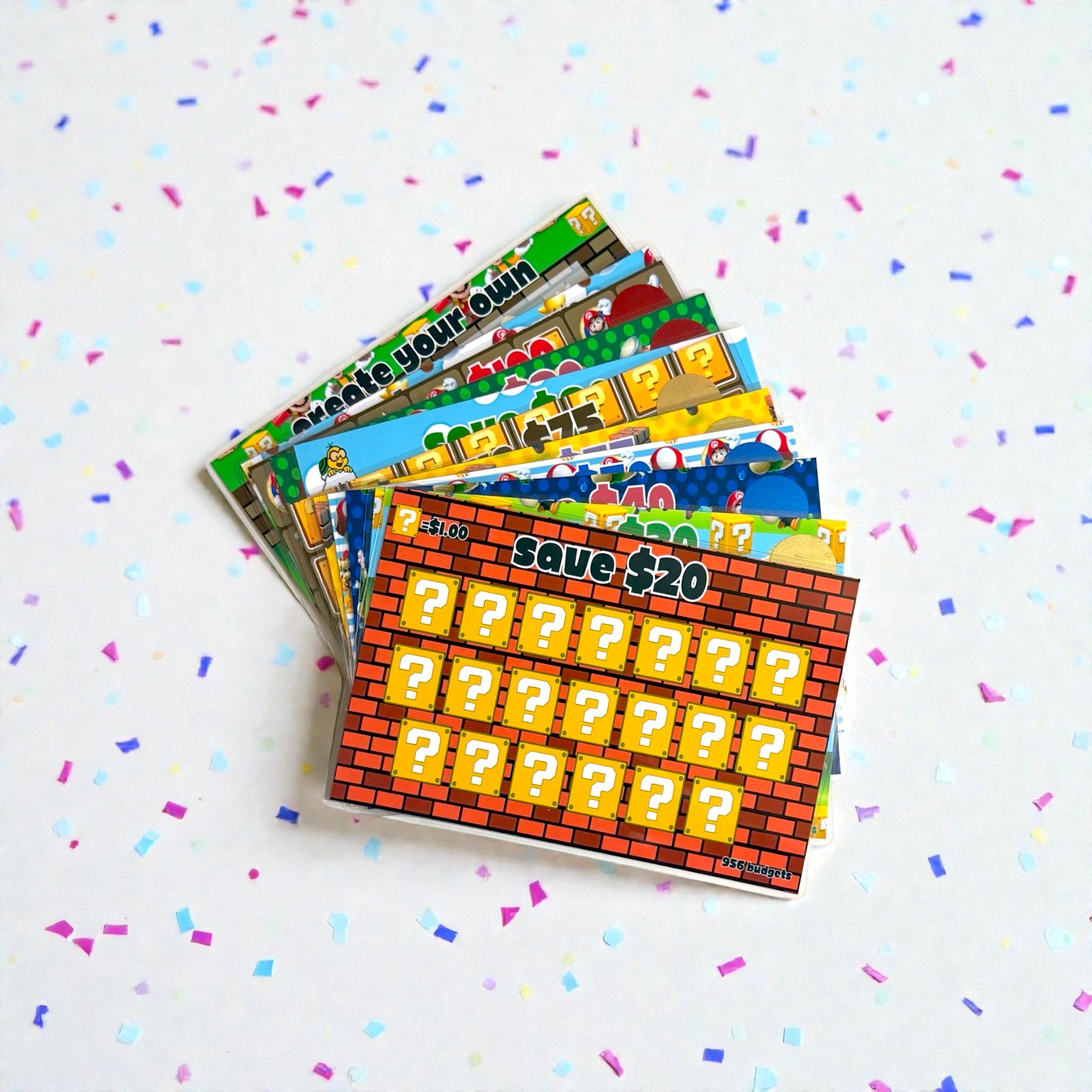 A5 Savings Challenge Set of 12