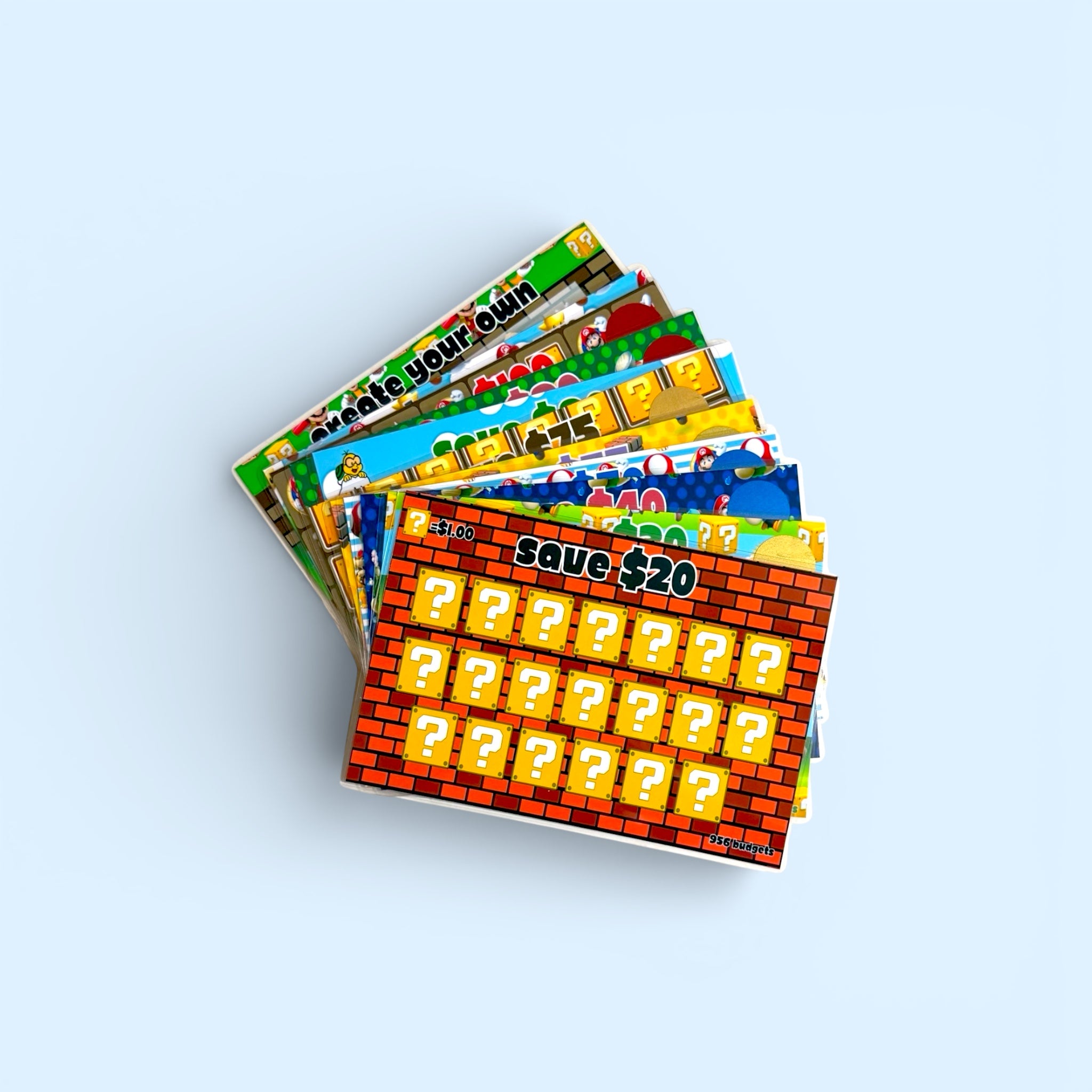 A5 Savings Challenge Set of 12