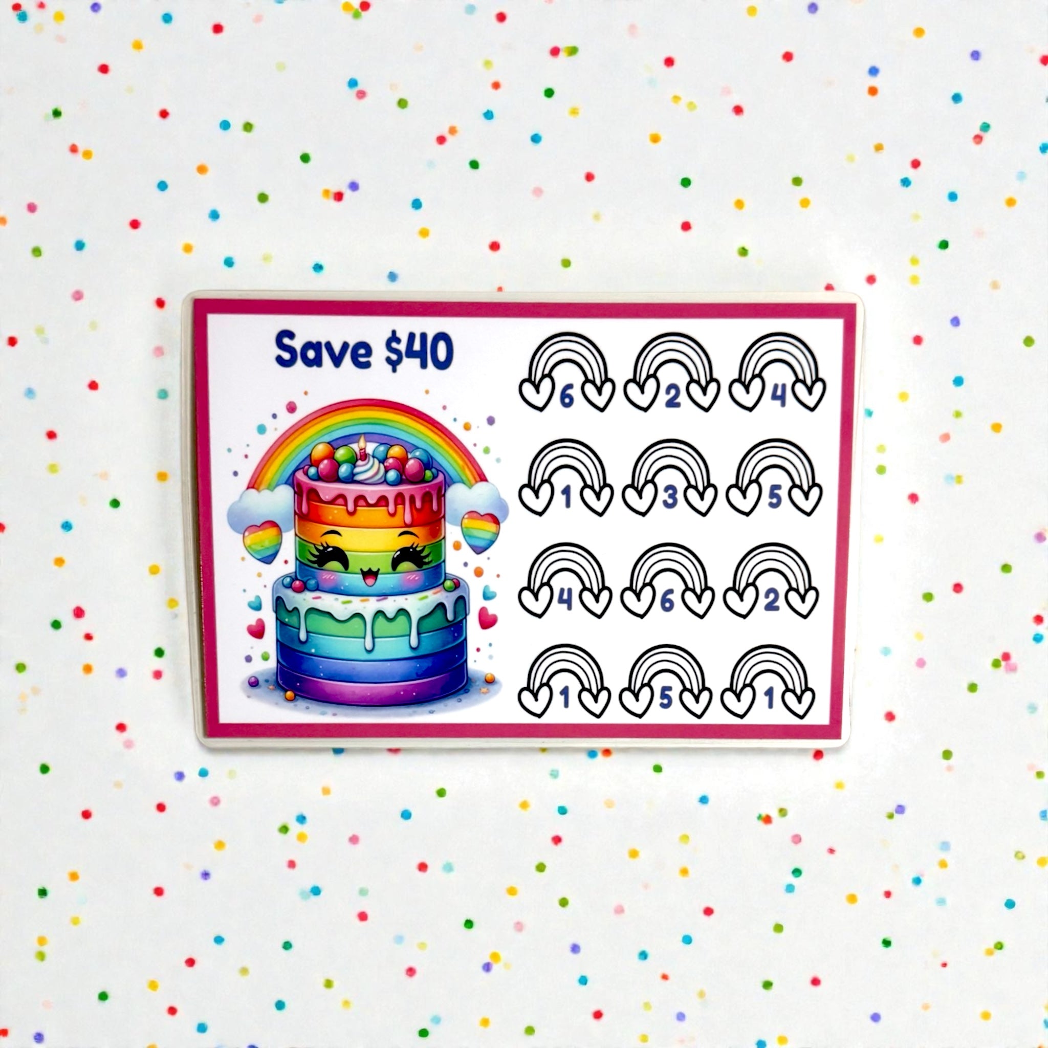 A5 Birthday Savings Challenge