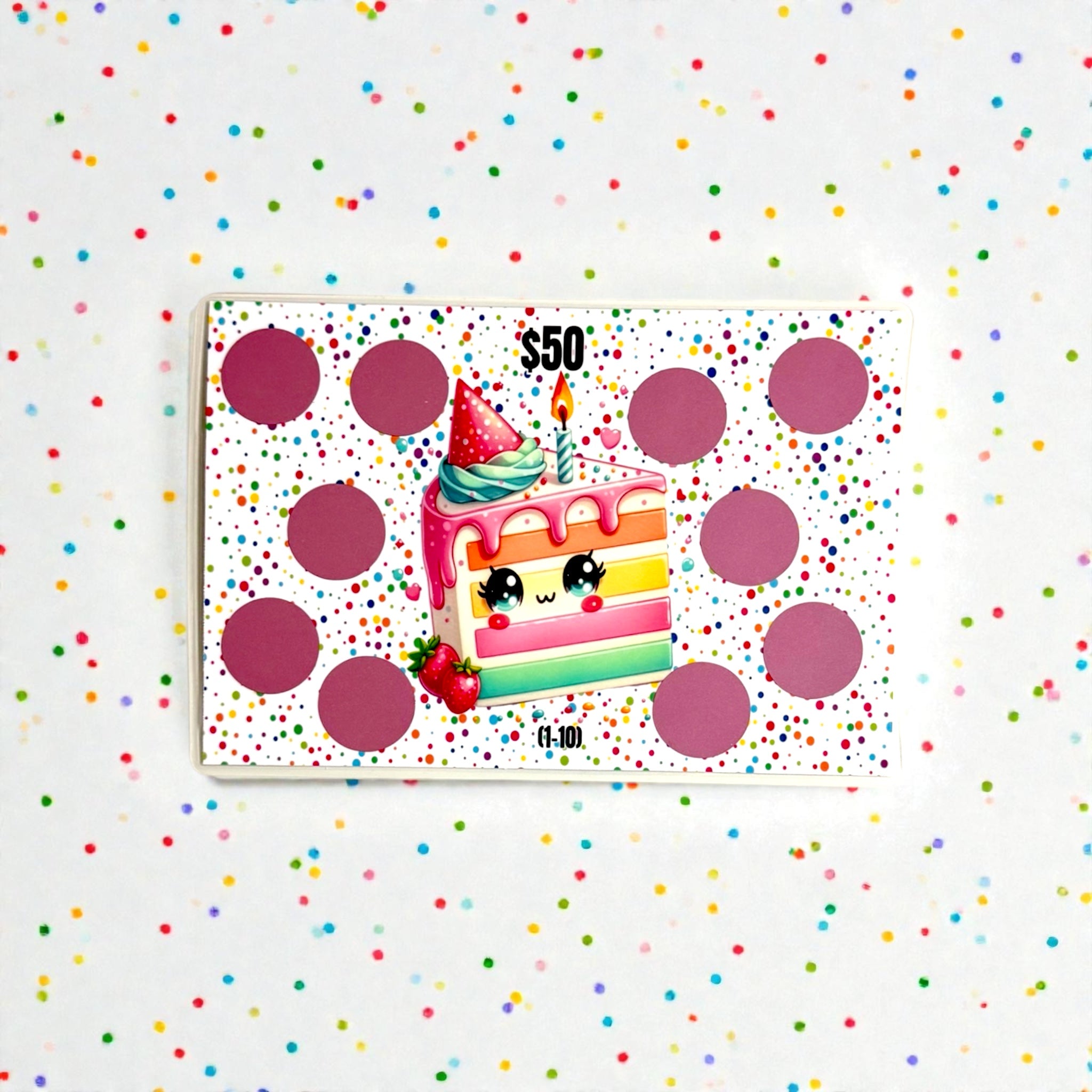 A5 Birthday Savings Challenge