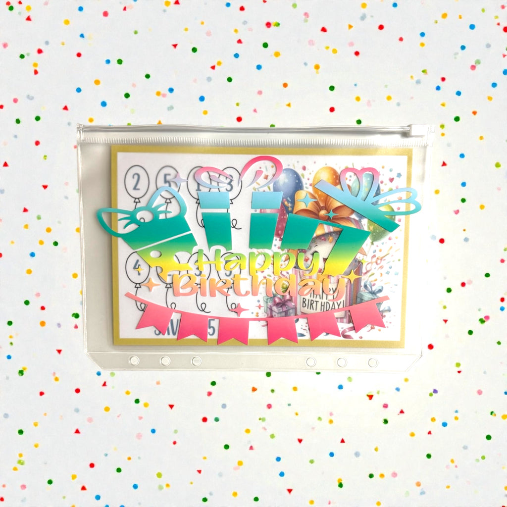 A5 Birthday Savings Challenge