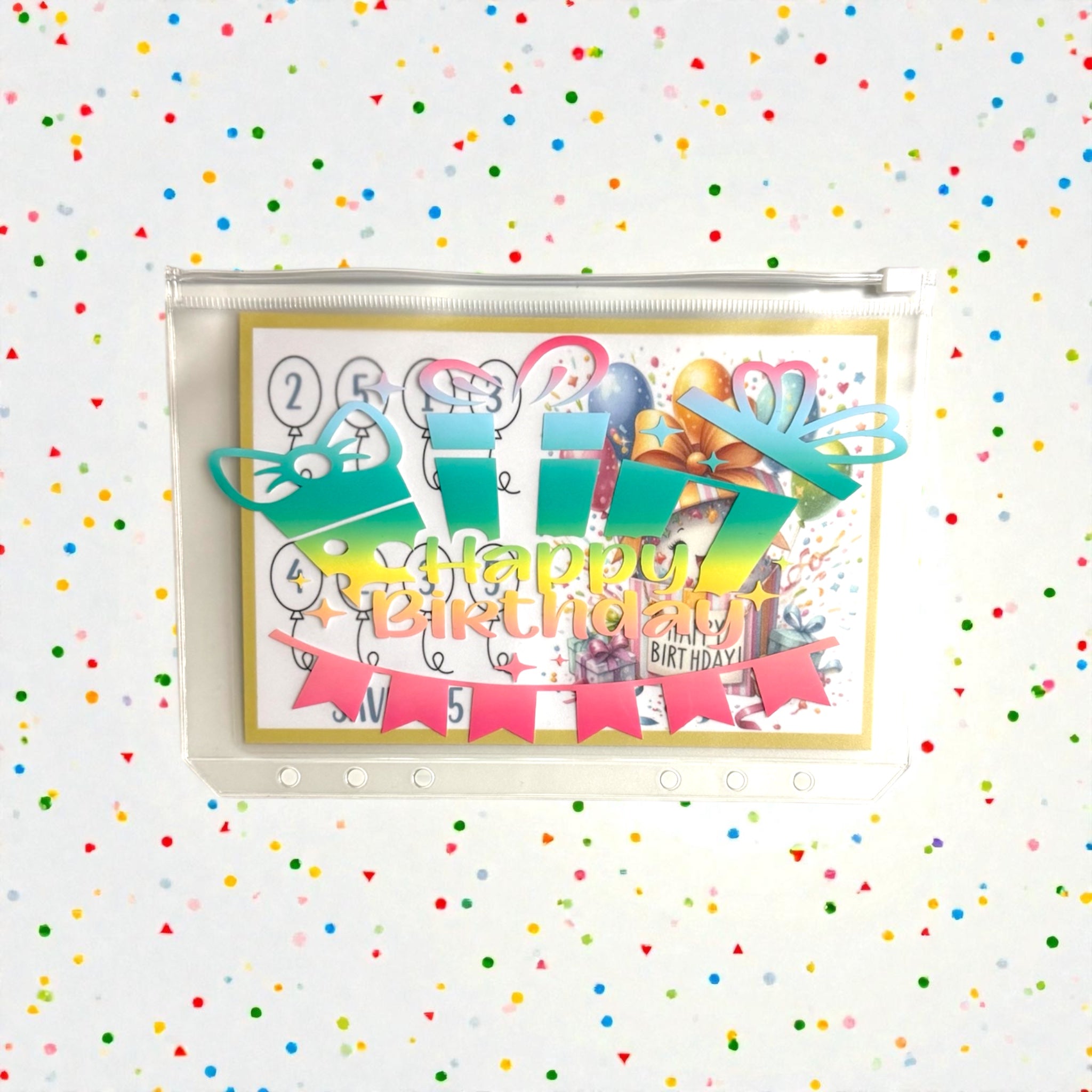 A5 Birthday Savings Challenge