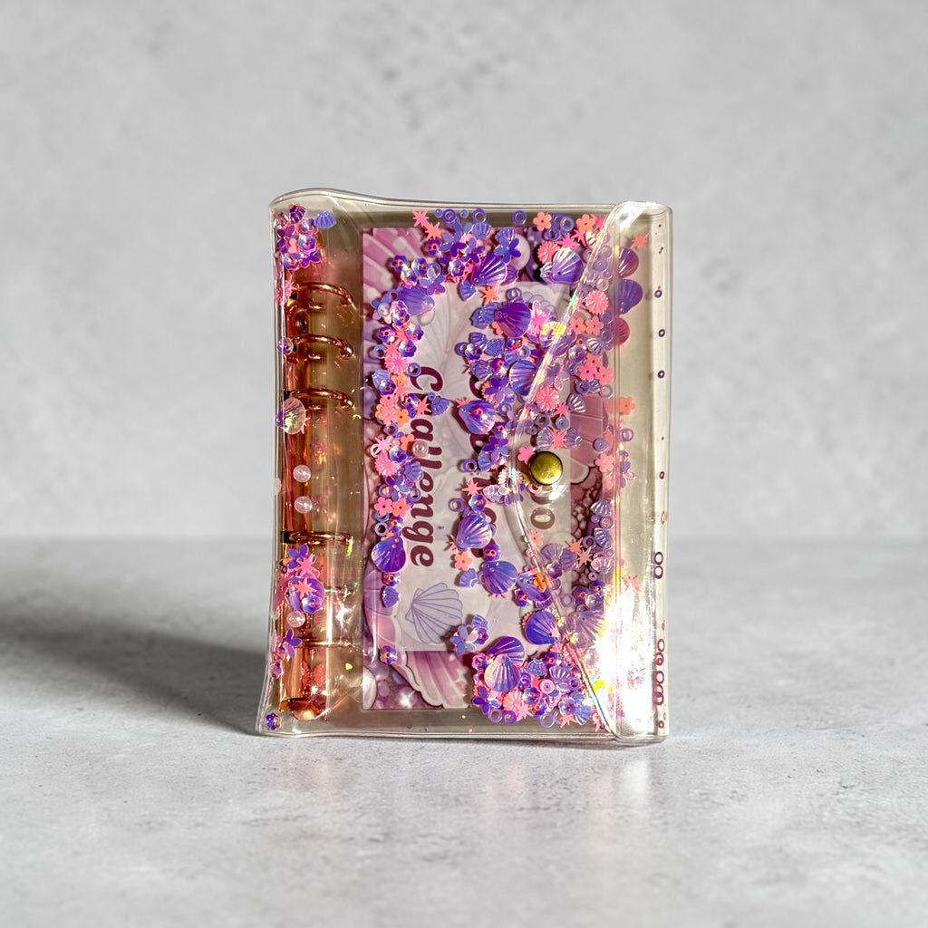 A6 Pink Seashell Binder Set