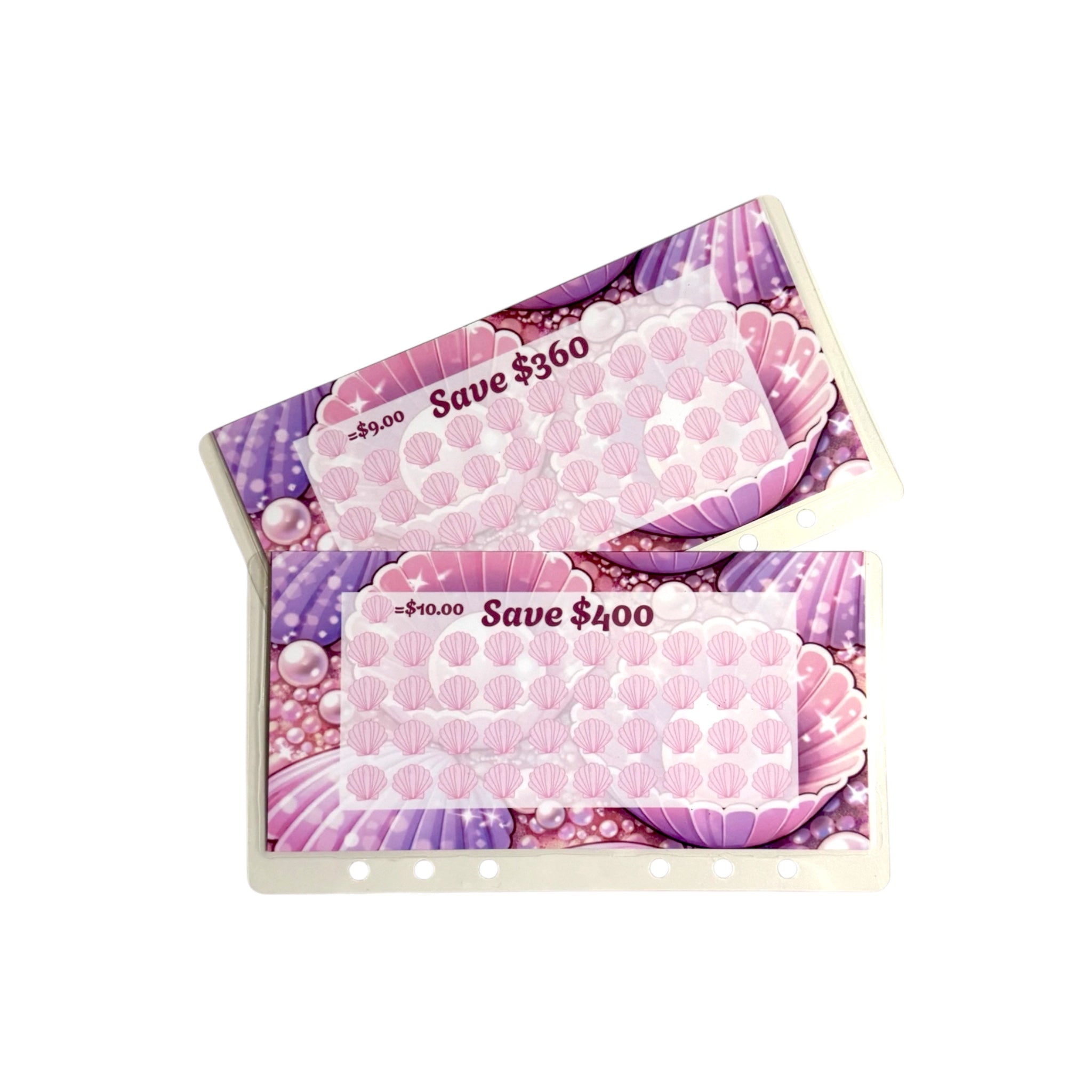 A6 Pink Seashell Binder Set