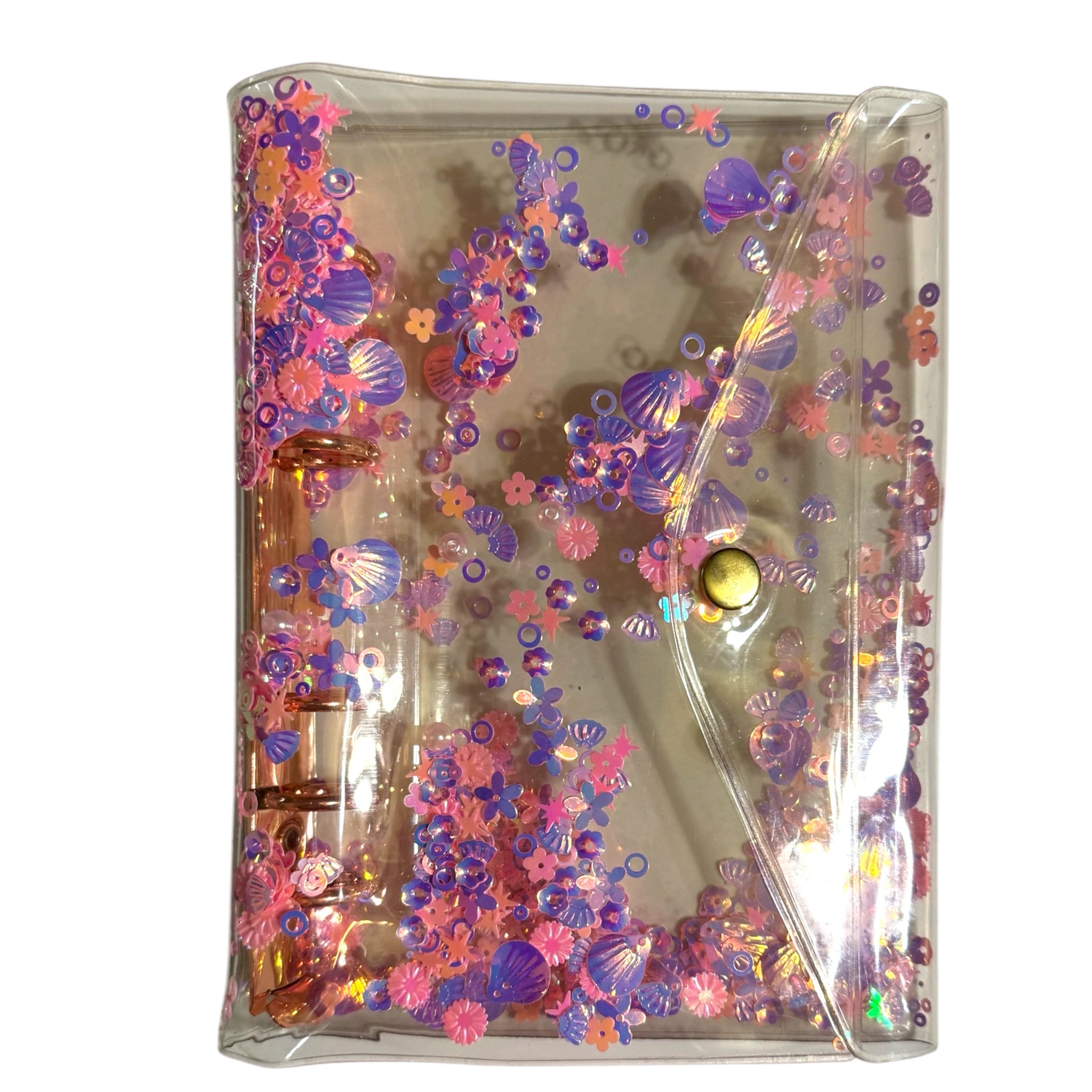 A6 Pink Seashell Binder Set