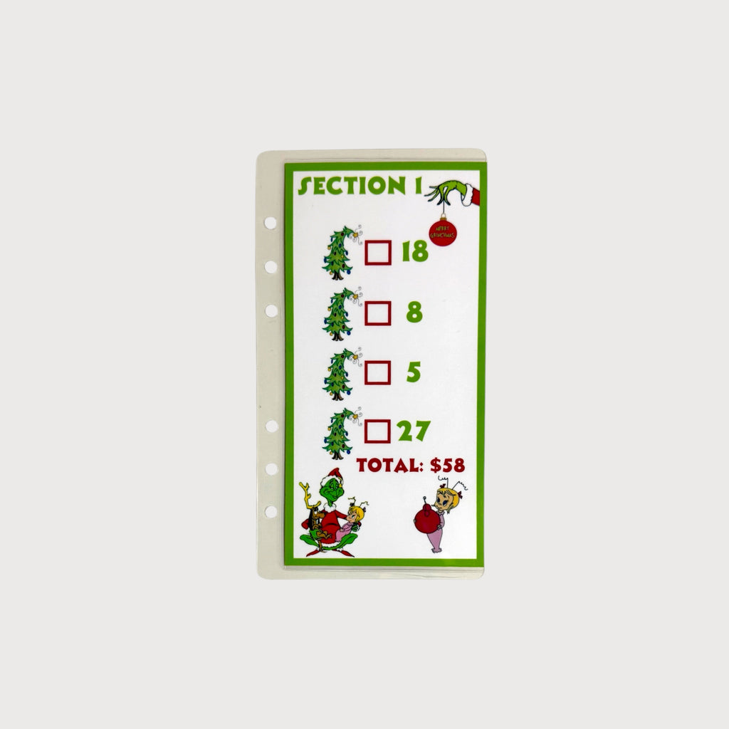 A6 Christmas Savings Challenge