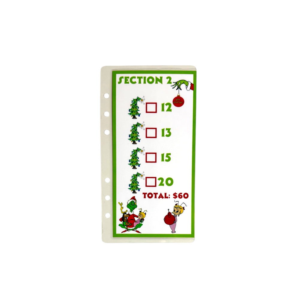 A6 Christmas Savings Challenge