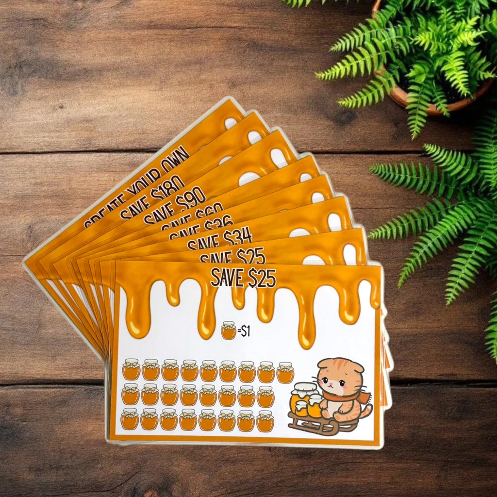 A5 Honey Cat Savings Challenge
