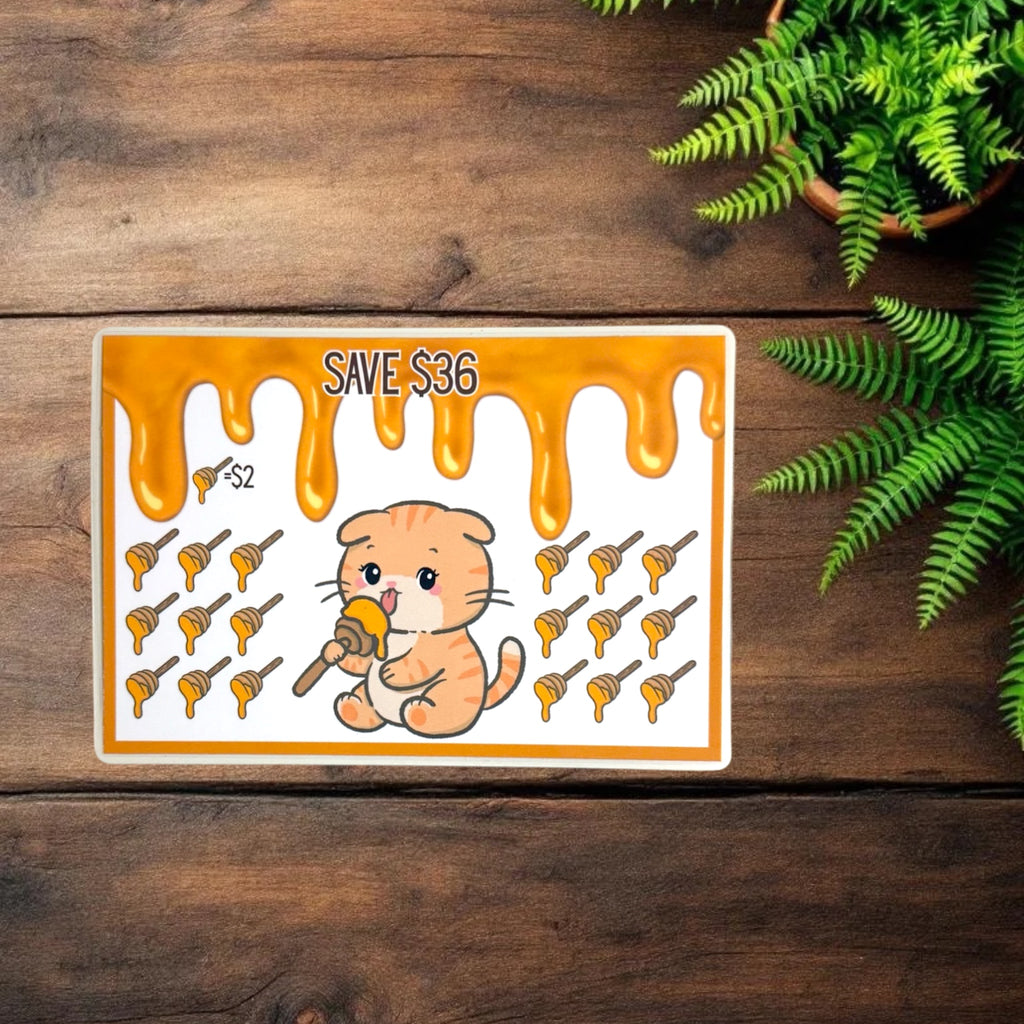 A5 Honey Cat Savings Challenge