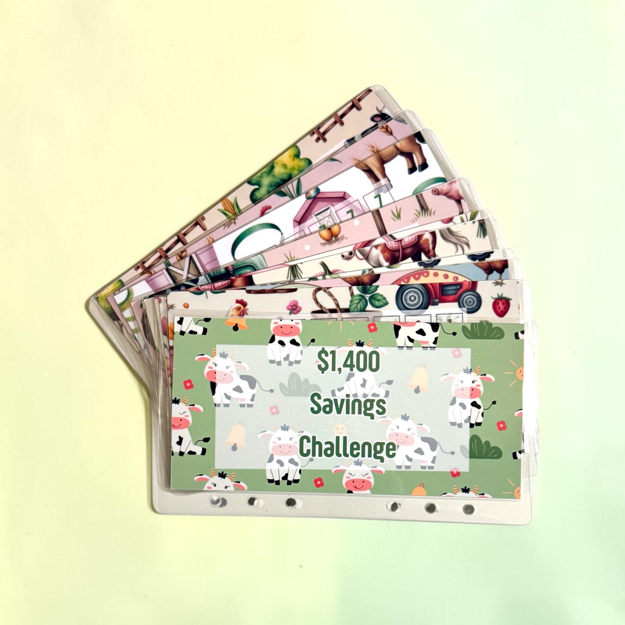 A6 Farm Themed Savings Challenge