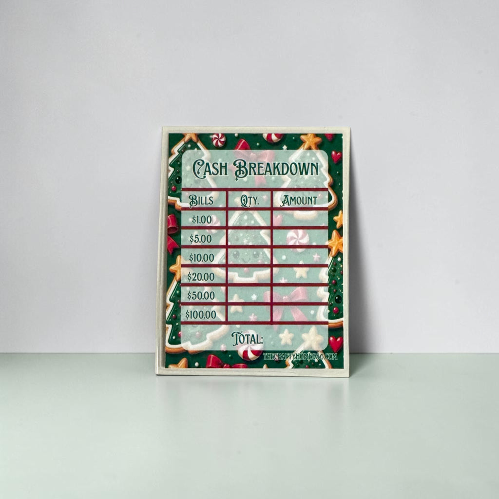 Christmas Bank Teller Slips