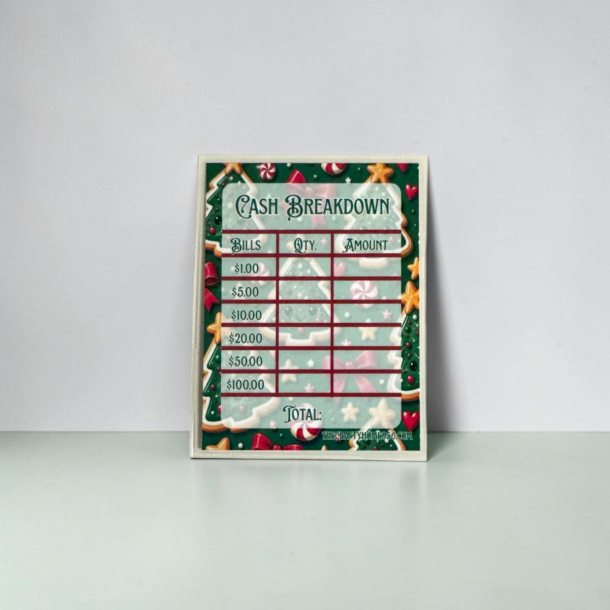 Christmas Bank Teller Slips