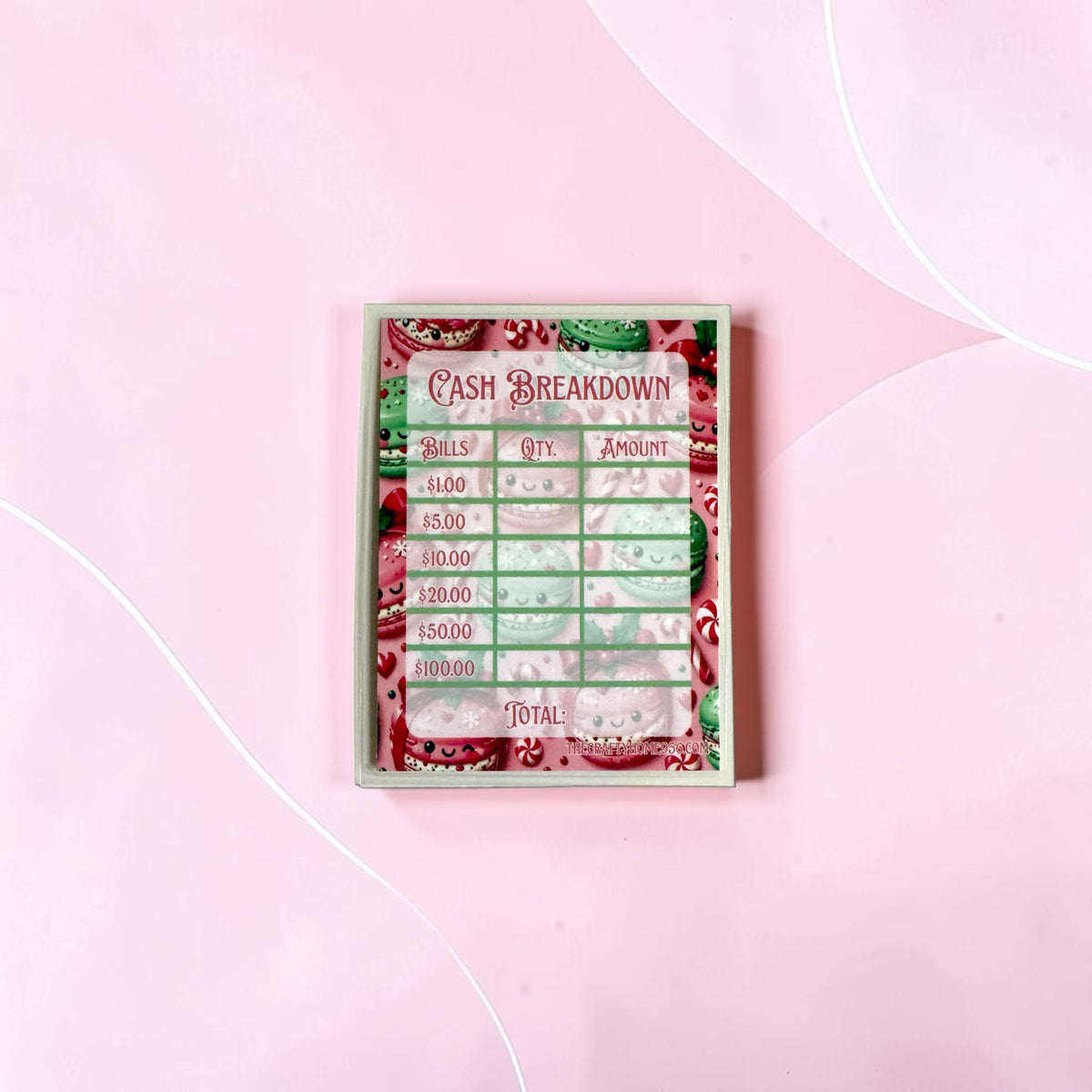 Christmas Bank Teller Slips
