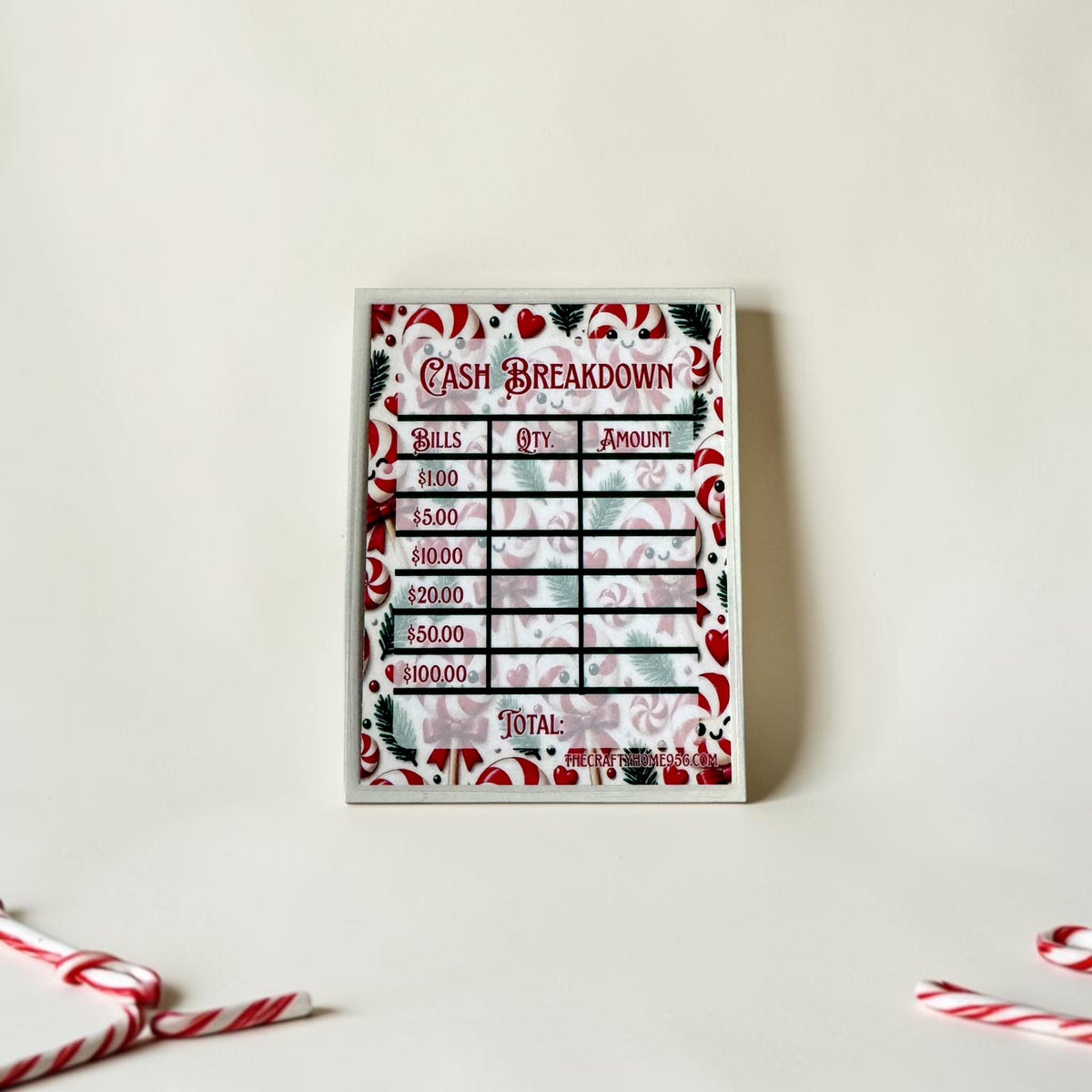 Christmas Bank Teller Slips